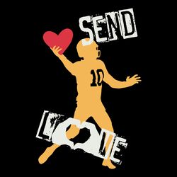 jordan love send love packers player svg