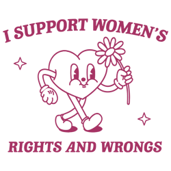 i support womens rights and wrongs svg