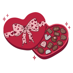 cute valentine chocolate heart svg