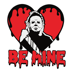 heart valentine horror be mine svg