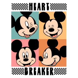 heart breaker mickey valentine svg