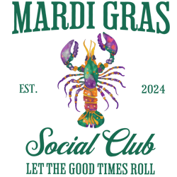 mardi gras social club the good times roll png