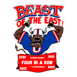 beast of the east division champs four in a row svg untitled