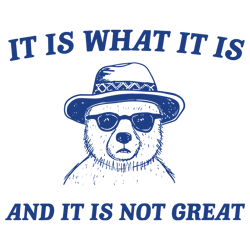 it is what it is and it is not great meme svg