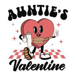 aunties valentine cute heart svg