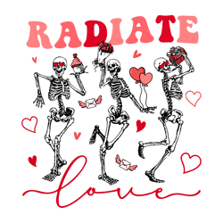 Radiate Valentine Radiology Skeleton SVG