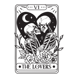 the lovers svg the lovers tarot card svg skeleton lovers svg valentine skeletons svg tarot card svg