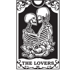 the lovers svg the lovers tarot card svg skeleton lovers svg valentine skeletons svg tarot card svg