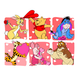 winnie the pooh friends valentine png