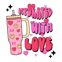 hydrated with us stanley tumbler svg