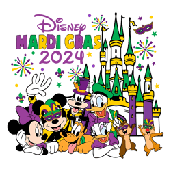 funny disney mardi gras 2024 png