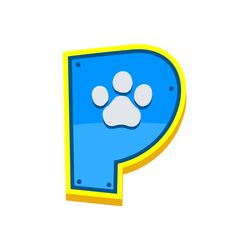paw patrol alphabet p paw patrol svg paw patrol clipart cartoon paw svg dog patrol svg digital download