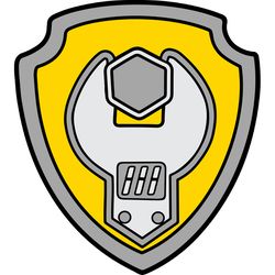 rubble badge paw patrol svg paw patrol clipart cartoon paw svg dog patrol svg digital download