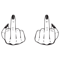 middle fingers svg fuck you svg girl power svg cricut svg funny svg png jpg pdf instant download