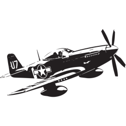 p 51 mustang svgfighter silhouette propeller fighter svg national aviation day wwii fighter cut file for clothes