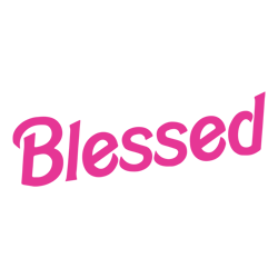 blessed barbie font svg blessed barbie svg blessed pink svg