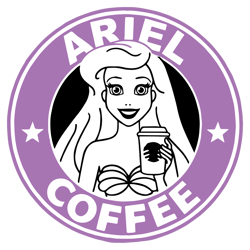 Ariel Coffee Svg Ariel Starbucks Coffee Svg The Little Mermaid Svg