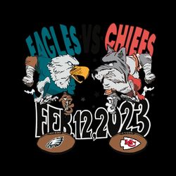 eagles vs chiefs feb 12 2023 svg for cricut sublimation files svg