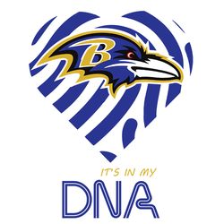 Baltimore Ravens Heartbeat DNA SVG