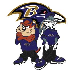 Looney Tunes Hip Hop Baltimore Ravens SVG