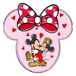 Minnie And Mickey Couple Valentine PNG