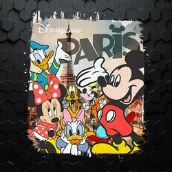 vintage disneyland paris mickey and friends png
