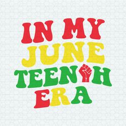 in my juneteenth era 1865 svg