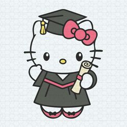 graduate hello kitty svg senior svg school svg