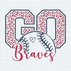 leopard go braves baseball logo svg