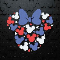 minnie mouse happy 4th of july svg disney face minnie svg