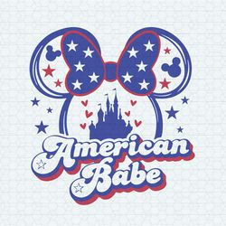 mouse american babe svg minnie mouse castle america babe svg