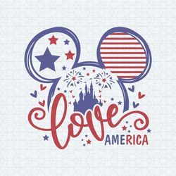 mouse love america svg face mickey love america svg