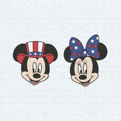 patriotic mickey minnie bundle svg 4th of july svg independence day svg