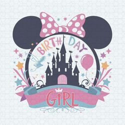 groovy birthday girl minnie mouse head svg