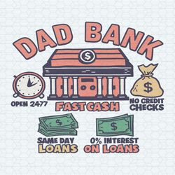 dad bank fatherhood funny daddy svg