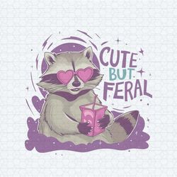 purple cute but feral raccoon milk png
