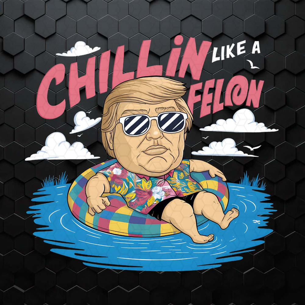 Funny Chillin Like A Felon Caricature PNG.jpg