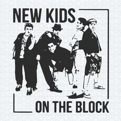 vintage new kids on the block music festival svg