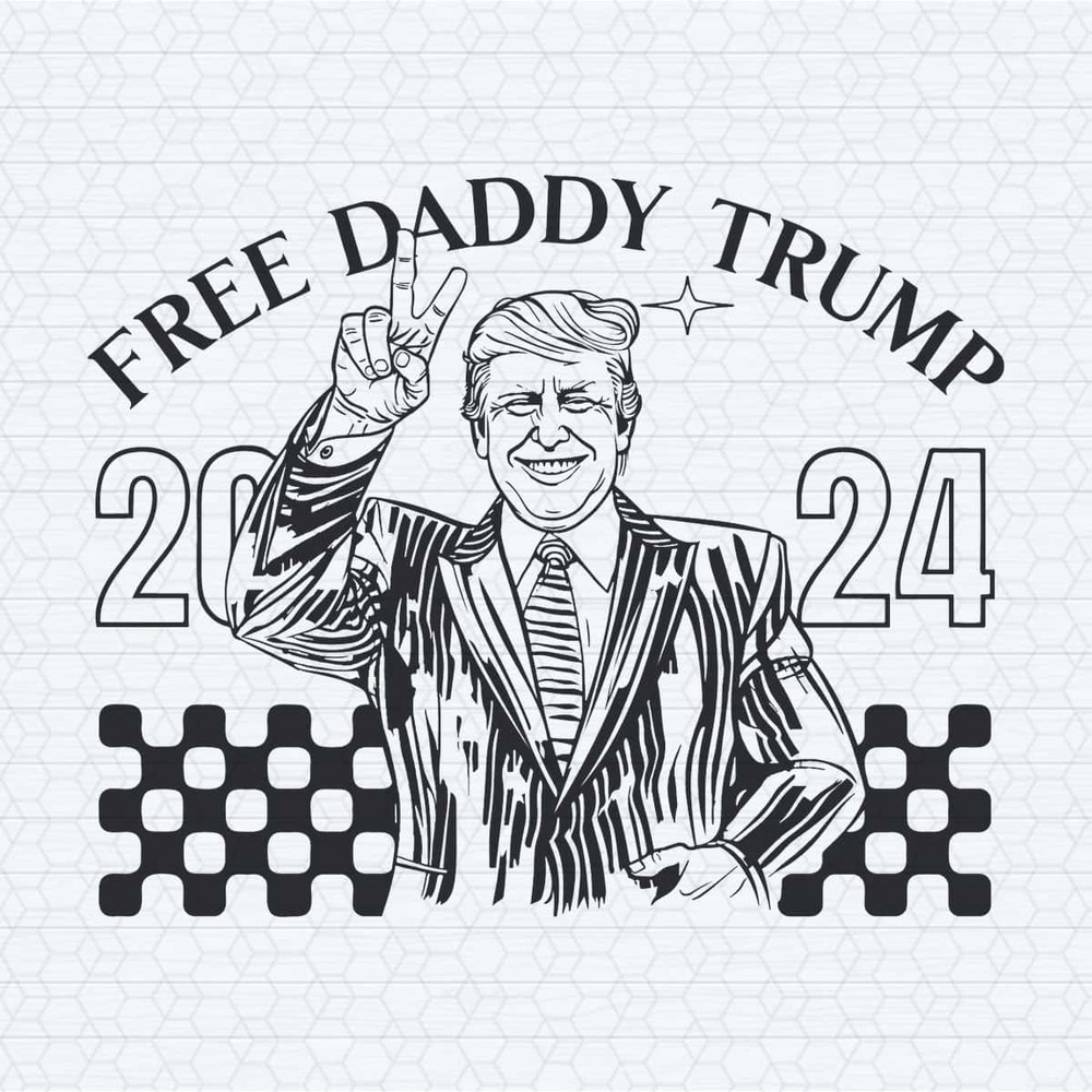 Retro Free Daddy Trump 2024 President SVG.jpg