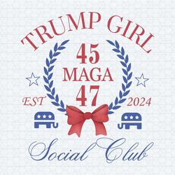 trump girl maga social club est 2024 png
