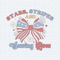 star stripes and swing lives er nurse 4th of july svg