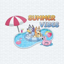 summer vibes bluey bingo swimming pool png