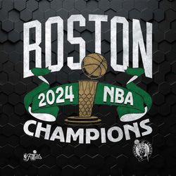 boston 2024 nba champions trophy logo png