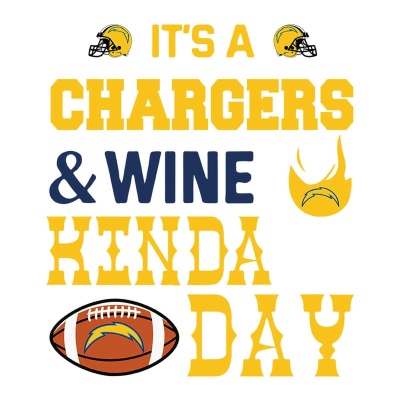 It's A Chargers And Wine Kinda Day Cricut File Svg.jpg