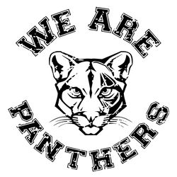 we are panthers, distressed panthers high school mascot cricut cut files , silhouette