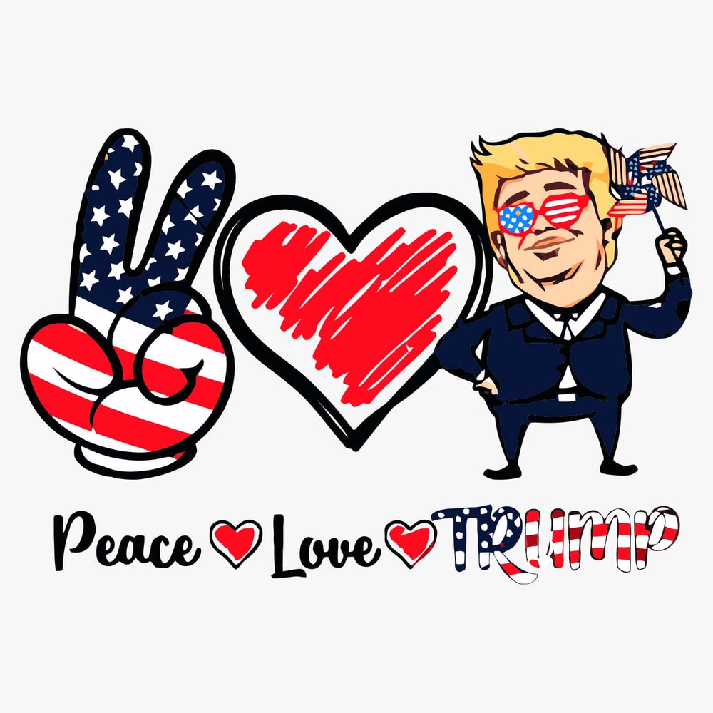 5 Peace Love Trump SVG Trump Is My Presidential SVG.jpg