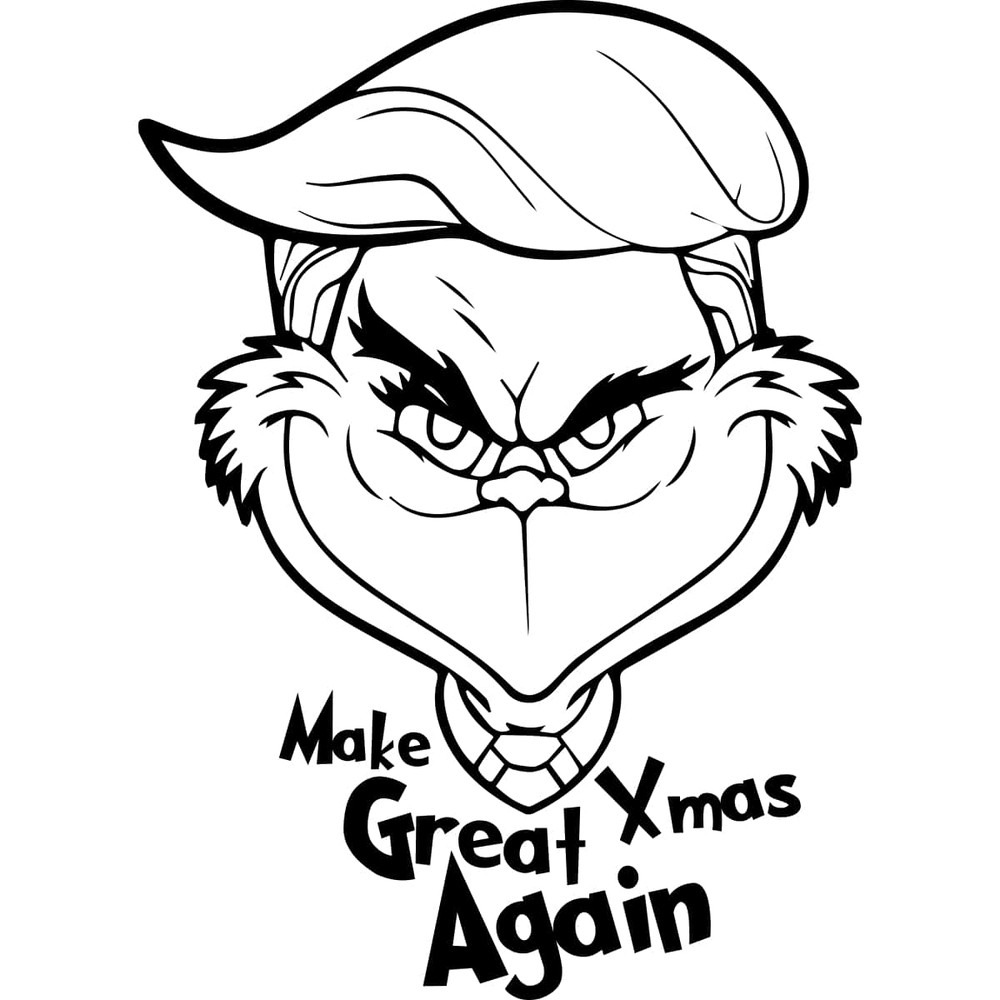 Black Trump - Make Xmas Great Again SVG Grinch Quotes Make American Great Again SVG.jpg