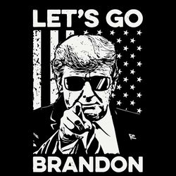 funny trump let's go brandon usa flag svg funny trump brandon joe svg