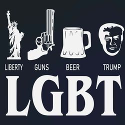 lgbt liberty guns beer trump svg love trump love lgbt svg