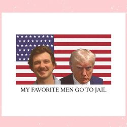 my favorite men go to jail morgan wallen donald svg